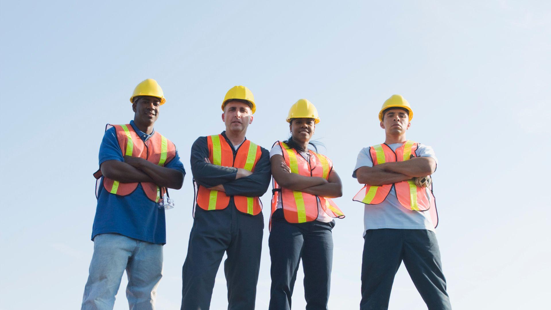 Team of workers
