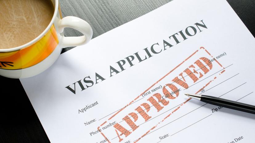 Visa application approved